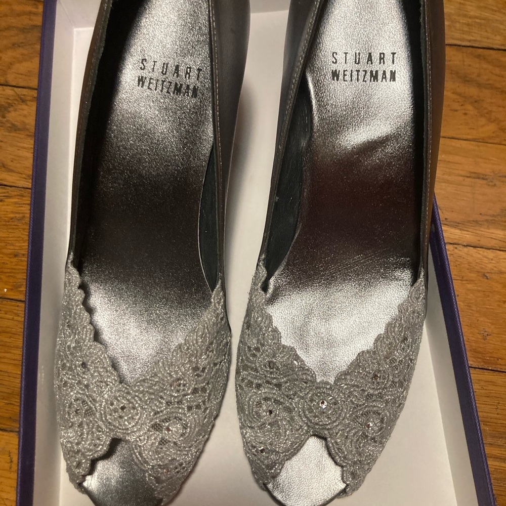 Silver heels